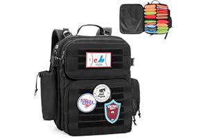 DSLEAF Cornhole Backpack, Cornhole Bag Holds 16-24 Cornhole Bags with Padded Shoulder Straps and Cushioned Lumbar for Comfort