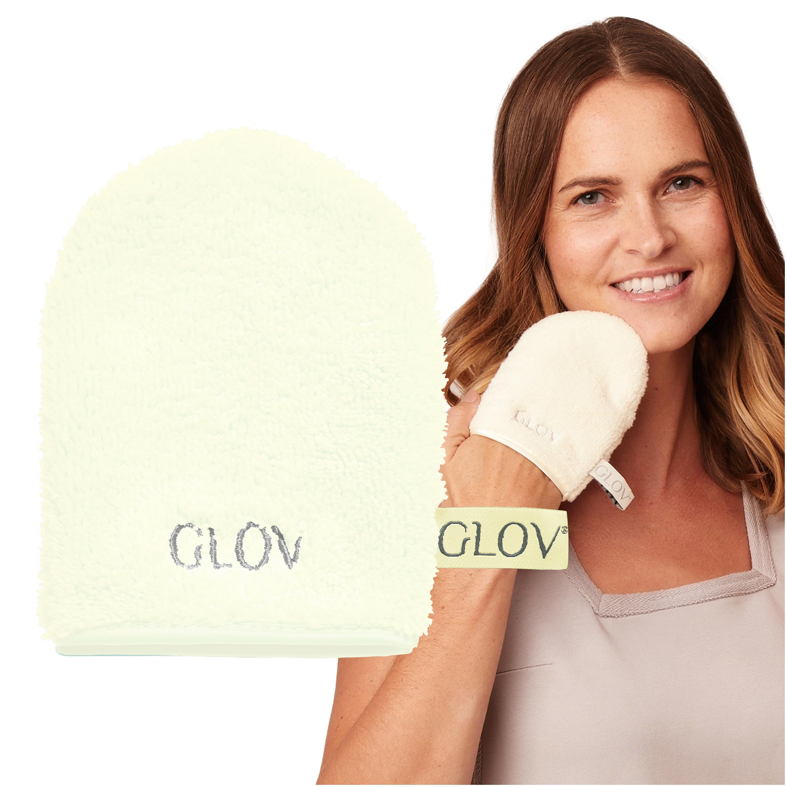 Glov Face Wipe Makeup Remover Cleansing Pads Reusable Microfibre Cloth for Sensitive Skin Sustainable Makeup Removal Solution Ideal for Travel and Daily Use Quick Makeup Removal