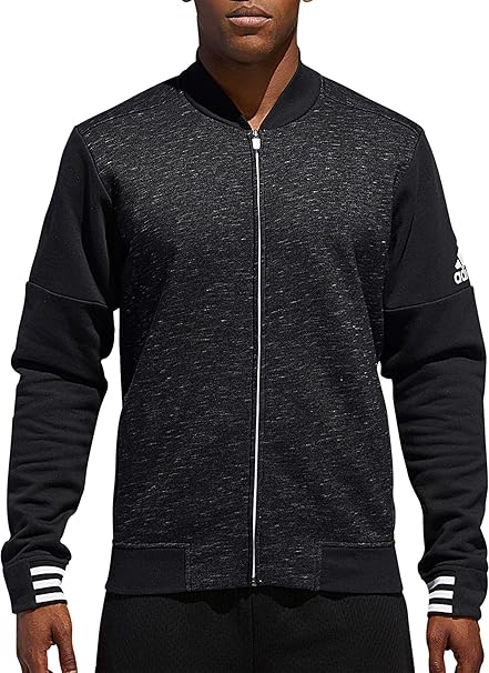 adidas men's post game fleece bomber jacket