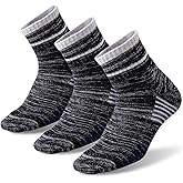 FEIDEER Men's Hiking Walking Socks, Multi-Pack Wicking Cushioned Outdoor Recreation Hiking Socks