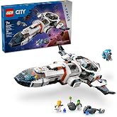 LEGO City Modular Galactic Spaceship Toy - Buildable Space Toy for Kids, Boys and Girls, Ages 7+ - Includes 4 Astronaut Minifigures &amp; Alien Figure - Gift Idea for Birthdays and Holidays - 60446