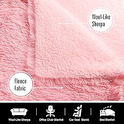 Vasofe Warm Shaggy Sherpa Blankets Fluffy Soft