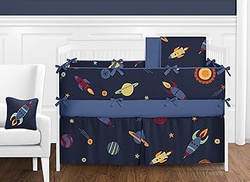 rocket ship crib bedding