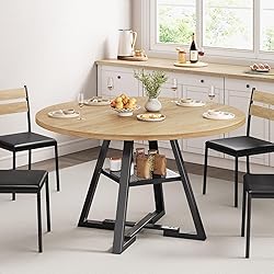 Jocoevol 42'' Round Dining Table for 4,Kitchen