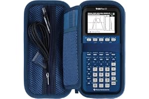 RIYADAone Hard Case Replacement for Texas Instruments TI-84 Plus CE/TI-84 Plus/TI-Nspire CX II CAS/TI-Nspire CX II/TI-83 Plus/TI-89 Titanium/TI-85 / TI-86 Color Graphing Calculator (Deep Blue Case)