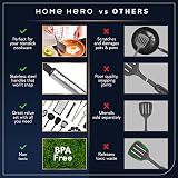 Home Hero 25-Piece Nylon Kitchen Utensils Set Non-Stick Heat Resistant view 2