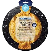 R&amp;M Nonstick Pie Crust Shield - Fits 9" &amp; 10" Pie Pans, Prevents Burning &amp; Over-Browning, Oven Safe to 440&deg;F