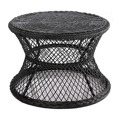Buy Lanuola Polyrattan Black Coffee Table Woven Round Rattan Coffee Table Outdoor Or Indoor Living Room Table Outdoor Table Decor Gift Online In Kenya B08tv98ybj
