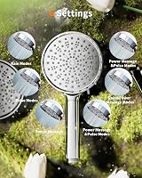 Cobbe 3 Pack 2.0 Carbon Shower Filter Head & Hose Chrome 6 Modes High Pressure view 5