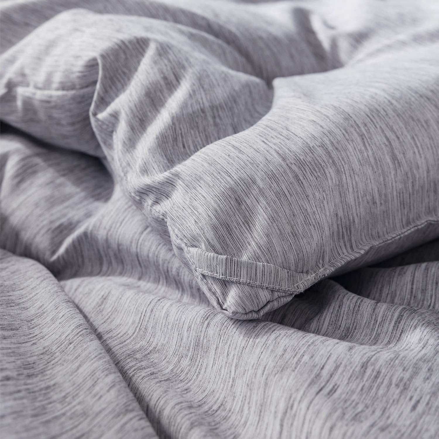 Bedsure Queen Comforter Set, Bed Comforter Queen Set, Grey Comforter Queen Set, Cationic Dyeing Queen Comforter with Pillow Shams(Queen/Full, 88x88 inches, 3 Pieces): Home & Kitchen