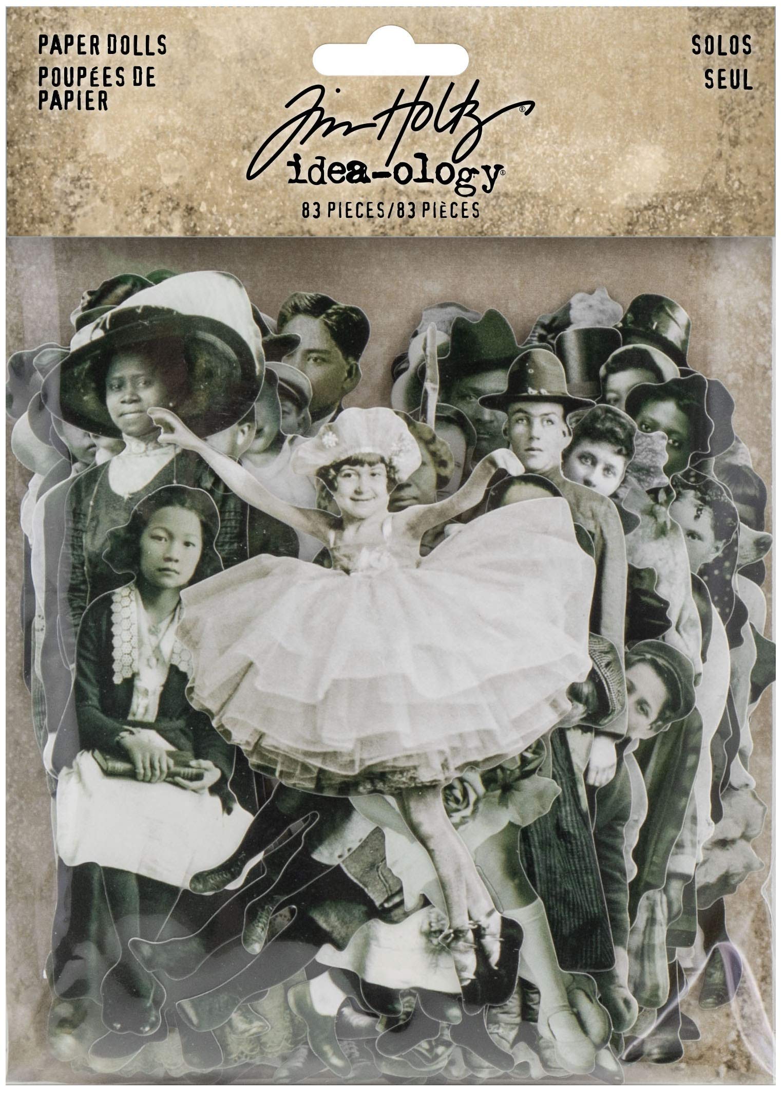 Tim Holtz Paper Dolls Craft Accessories, Multi-Colour,17.8 x 13 x 3 cm