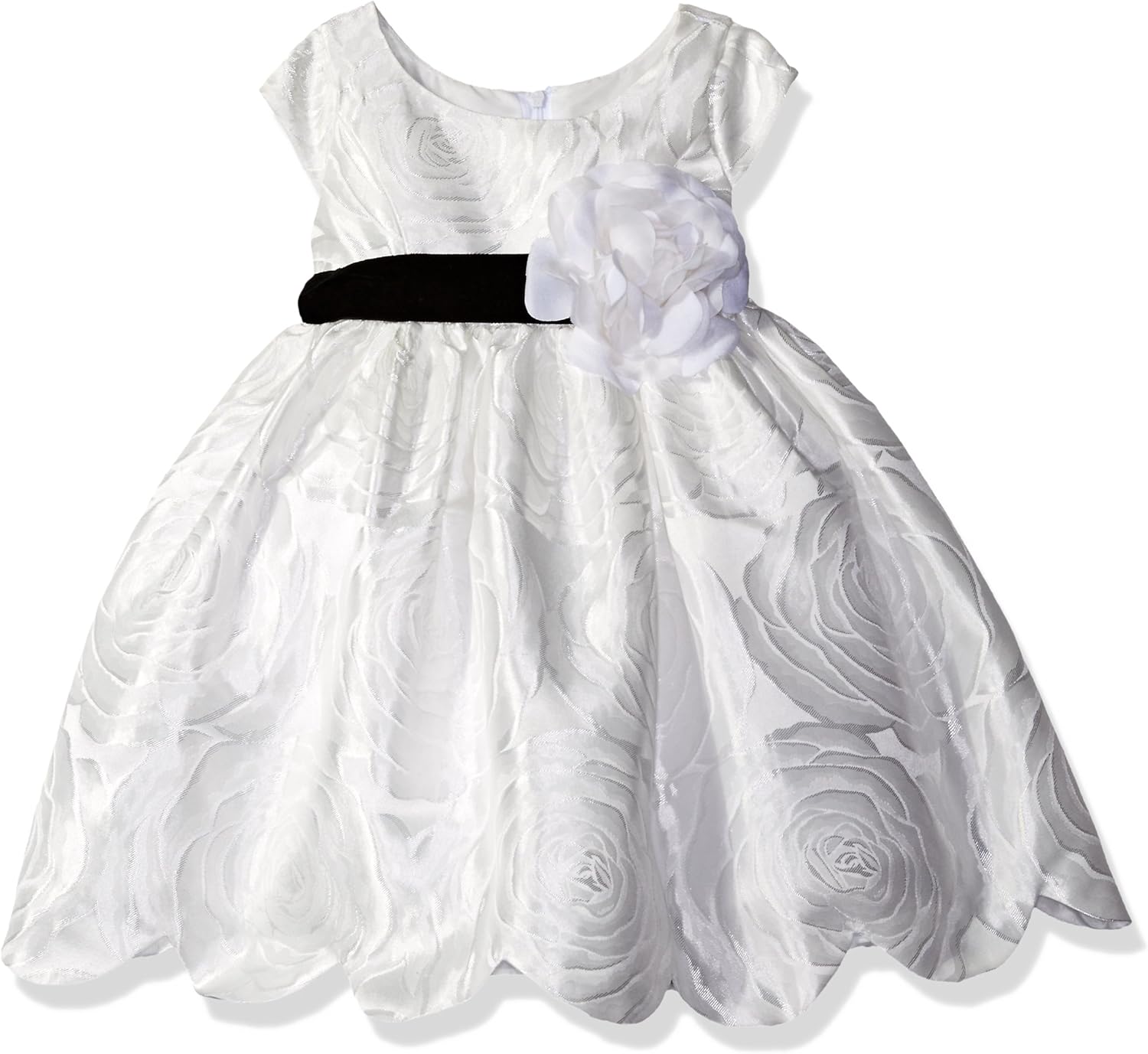 jacquard flower girl dress