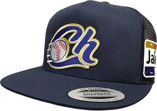 Amazon Com Charros De Jalisco Logo 2 Logos Placa A Lado Sombrero De Malla Azul Marino Clothing