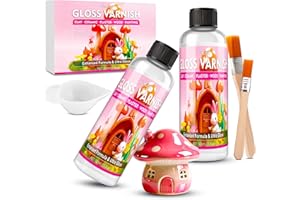 YUMCRAFT Air Dry Clay Glaze - 7oz/200ml Polymer Glaze Varnish, Waterproof & Scratch-Resistant, Prevents Cracking, High Gloss Clay Sealant, Suitable for Pottery, Sculptures, Acrylic Paintings & Wood Products