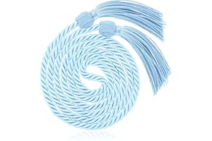 STPIYFZU Graduation Honor Cords, Sky Light Blue Graduation Cord, 67" Long Braided Honor Cord for Graduations 2025 Decorations Bachelor Gown for Student Master Doctoral