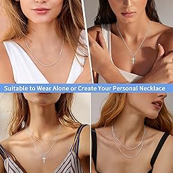 Jewlpire 925 Sterling Silver Chain for Women Girls