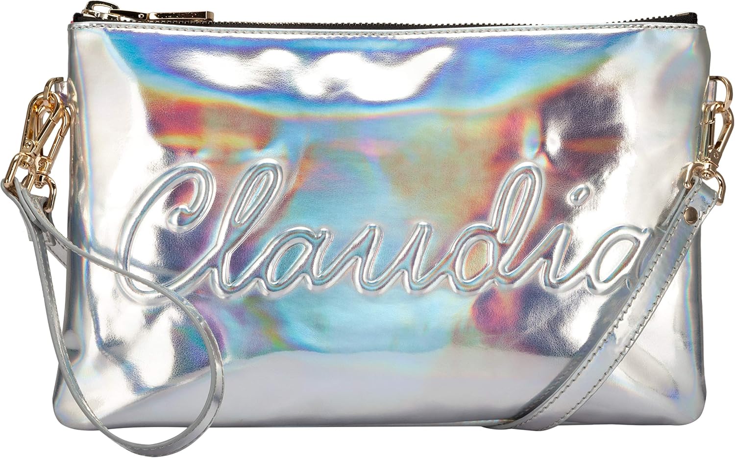 Pochette Claudia Canova Dazzle - Imprimé Floral, Fermoir Doré, Neuve Sans étiquette | Clutch Femme Petit Modèle, Tissu Fleuri