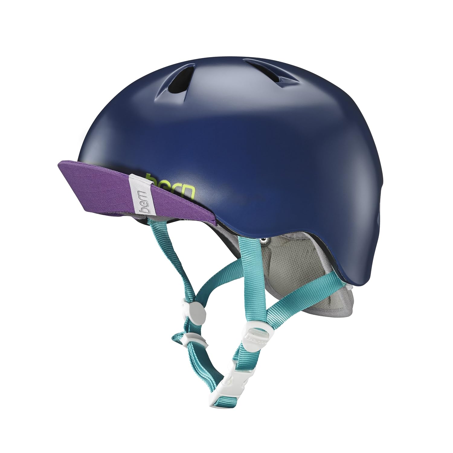 B06vvymjww ベルンキッズニーナフリップバイザーサイクリングヘルメット サテンネイビーブルー Xs ヘルメット 輝く高品質な