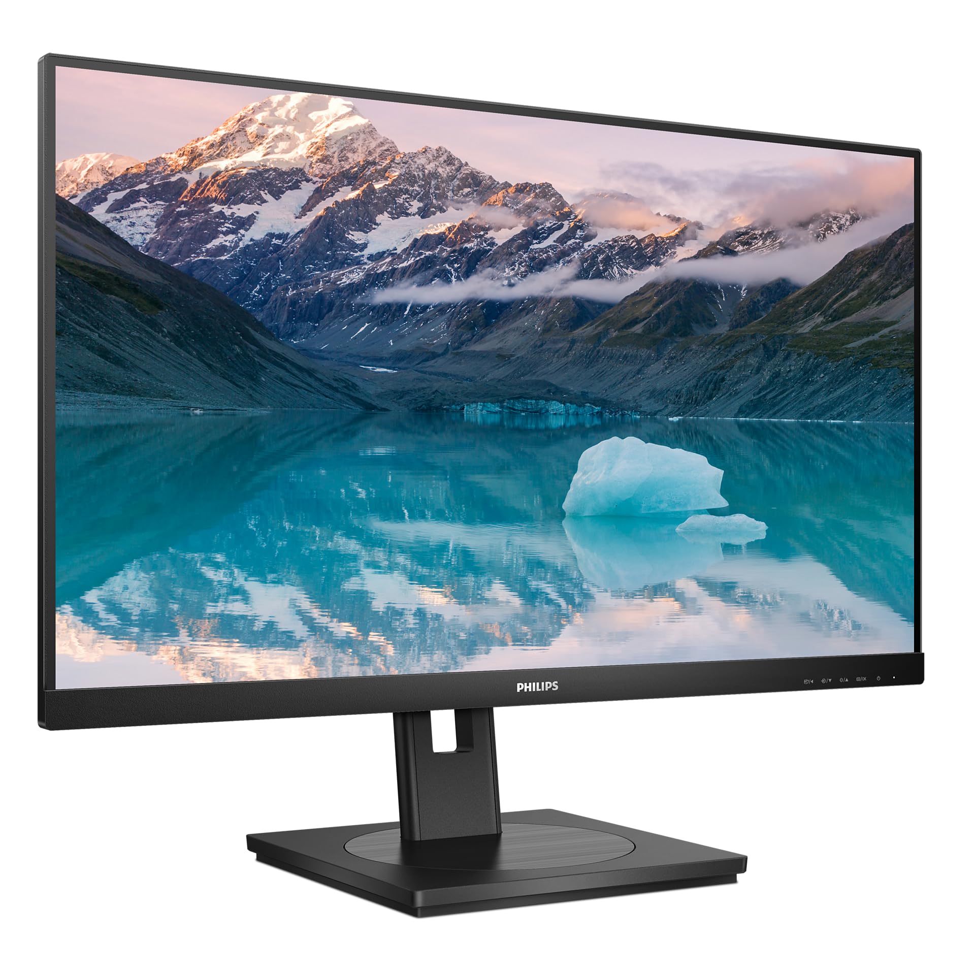 Philips 242S9JML - 24 Zoll Full HD Monitor, höhenverstellbar, Laustprecher (1920x1080, 75 Hz, VGA, DVI, HDMI, DisplayPort, USB Hub) schwarz
