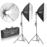 Emart 900W Softbox Lighting Kit Photography Continuous Photo Studio Light System for YouTube Video Shooting Soft Box 24" x 24"