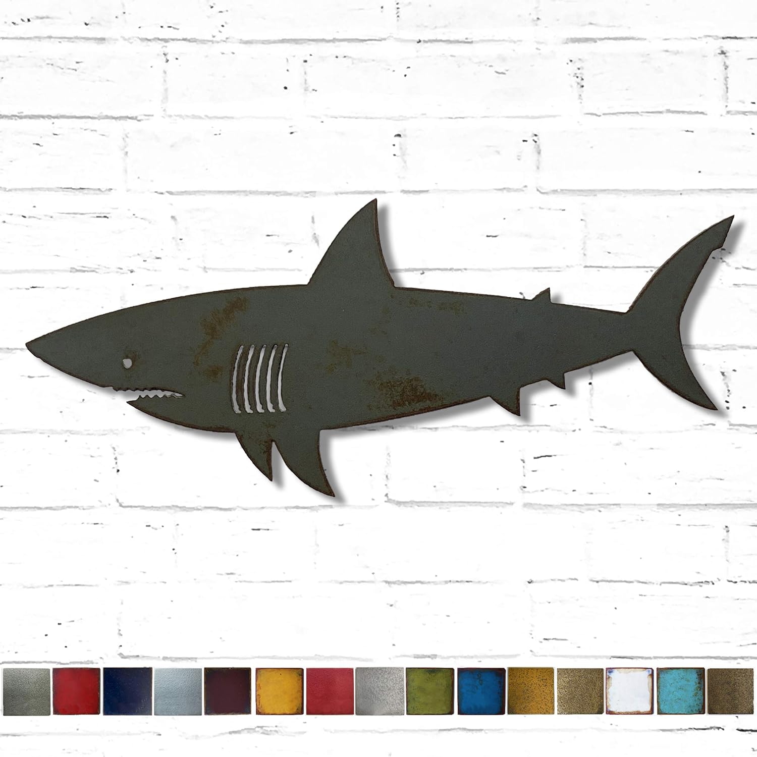 Shark Metal Wall Art Home Decor Handmade Choose 11", 17