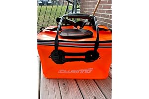 PLUSINNO Foldable Fishing Bait Bucket, Multifunctional Portable Folding Minnow Bucket Fish Live Bait Container, Outdoor Campi