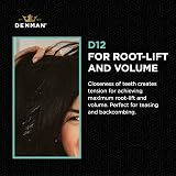 Denman D12 Tame & Tease Comb Pink 1 Count Hair Detangler Volumiser view 4