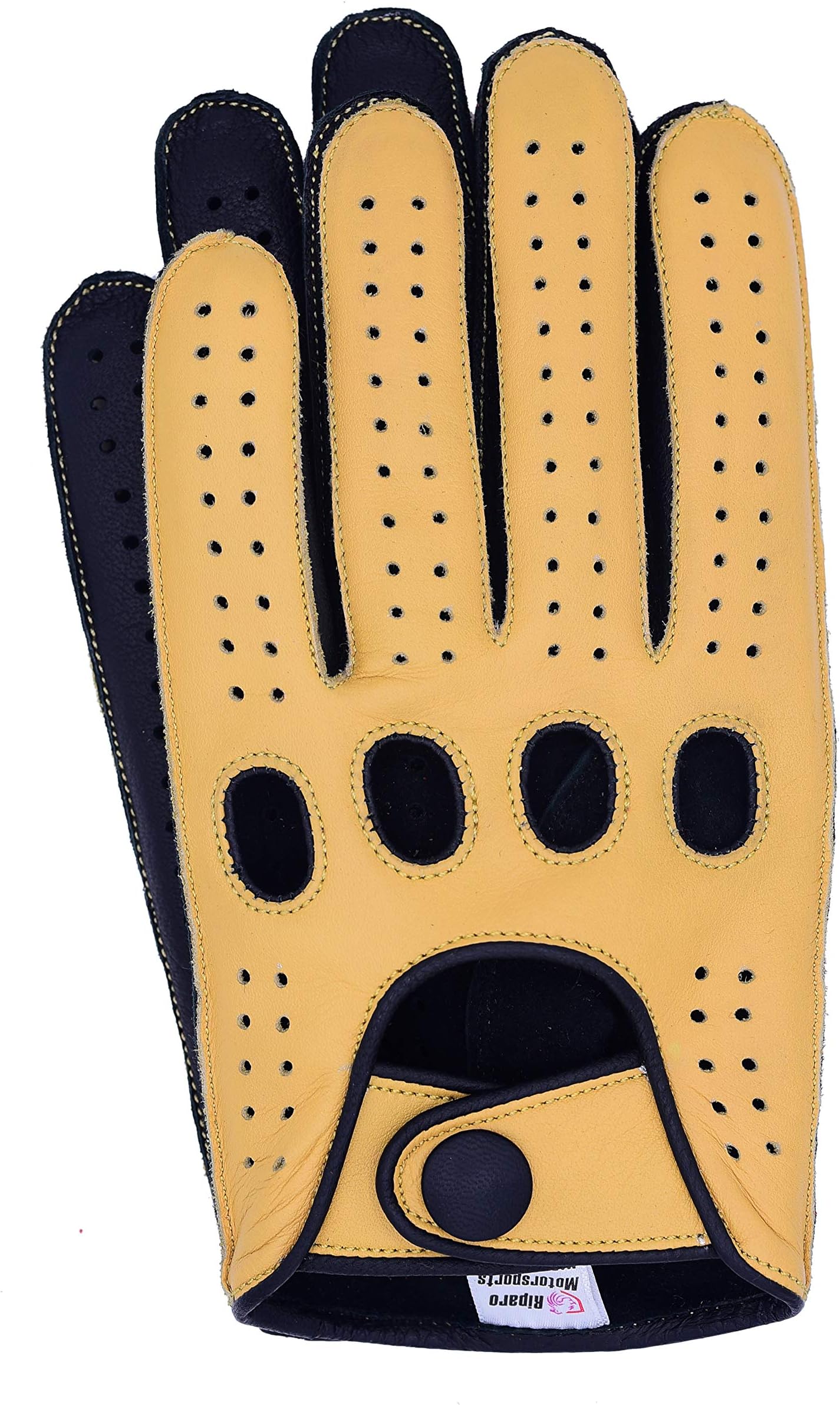 Riparo Men's Reverse Stitched Touchscreen Texting Leather Driving Gloves