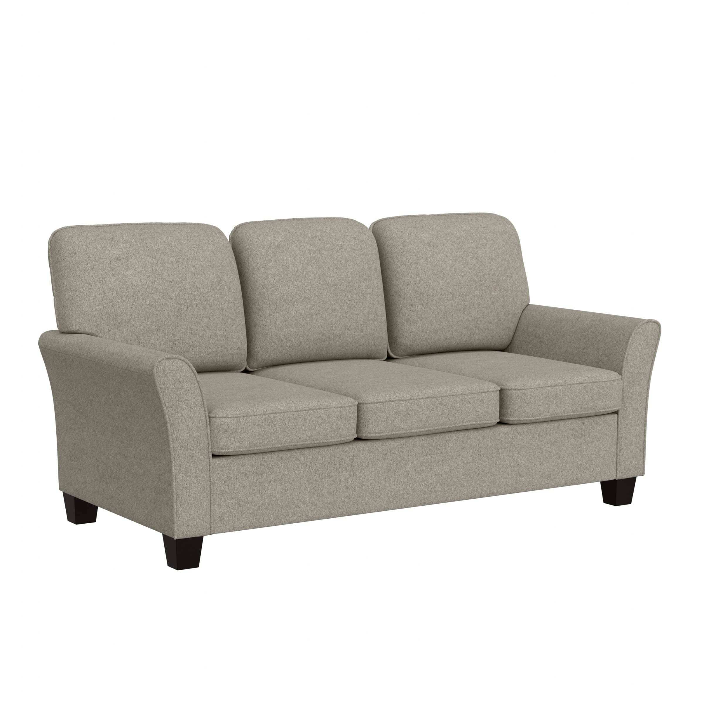 Photo 1 of Hillsdale Lorena Modern Upholstered Sofa Fabric Couch, Greige