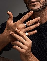 Jstyle Stainless Steel Wedding Rings for Men Women