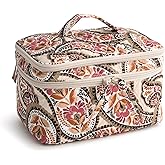Vera Bradley Women's Premium Cotton Brush Up Cosmetic Case