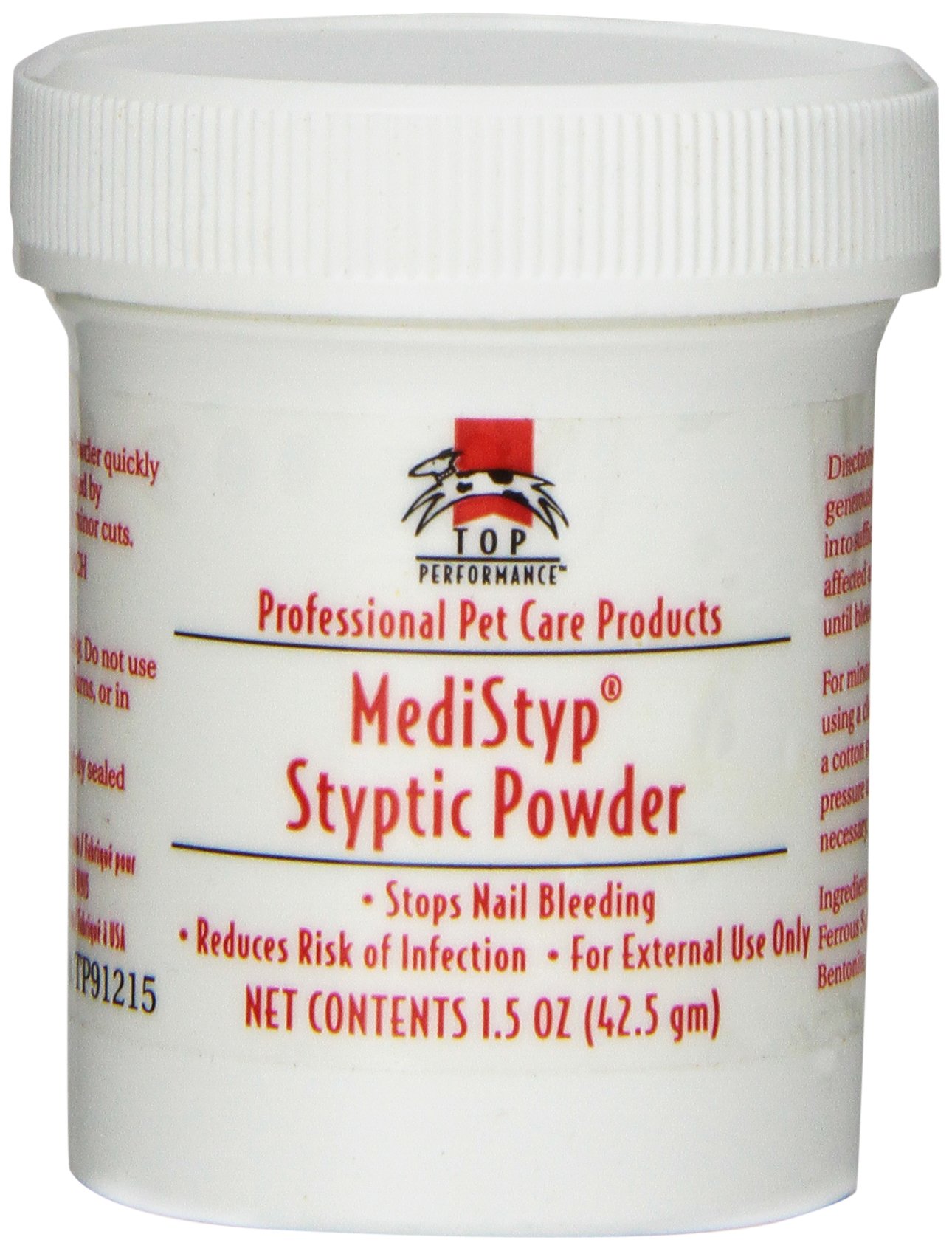 Top Performance MediStyp Pet Styptic Powder with Benzocaine, 11/2Ounce 721343090083 eBay