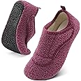 BARERUN Slippers for Women Men Wide House Diabetic Shoes for Women Men Warm Arthritis Edema Swollen Neuropathy Socks Slip on Adjustable Fuzzy Comfy Soft Womens Mens Bedroom Sliipers