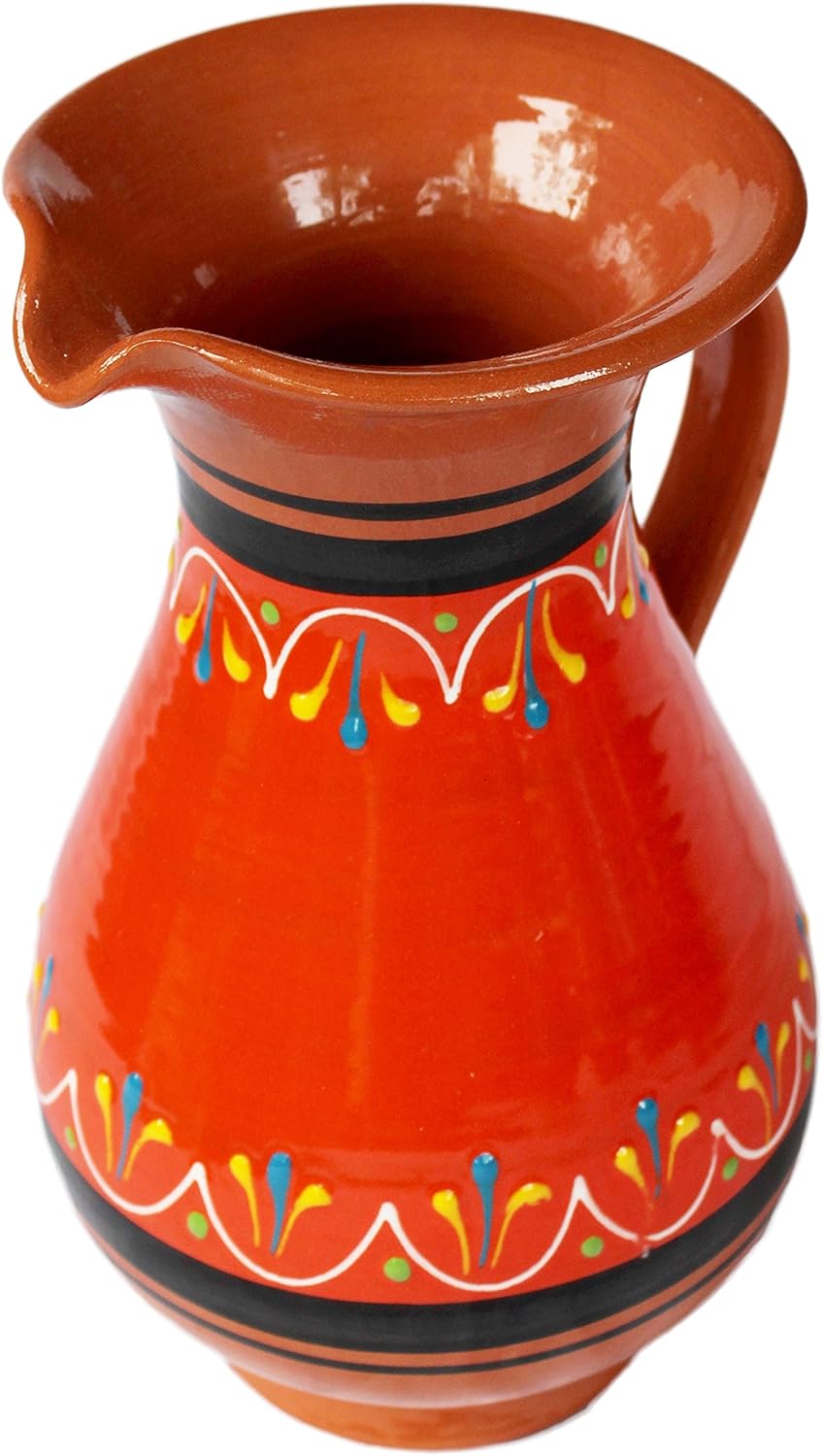 Cactus Canyon Ceramics Spanish Terracotta 2 Quart Pitcher, Orange