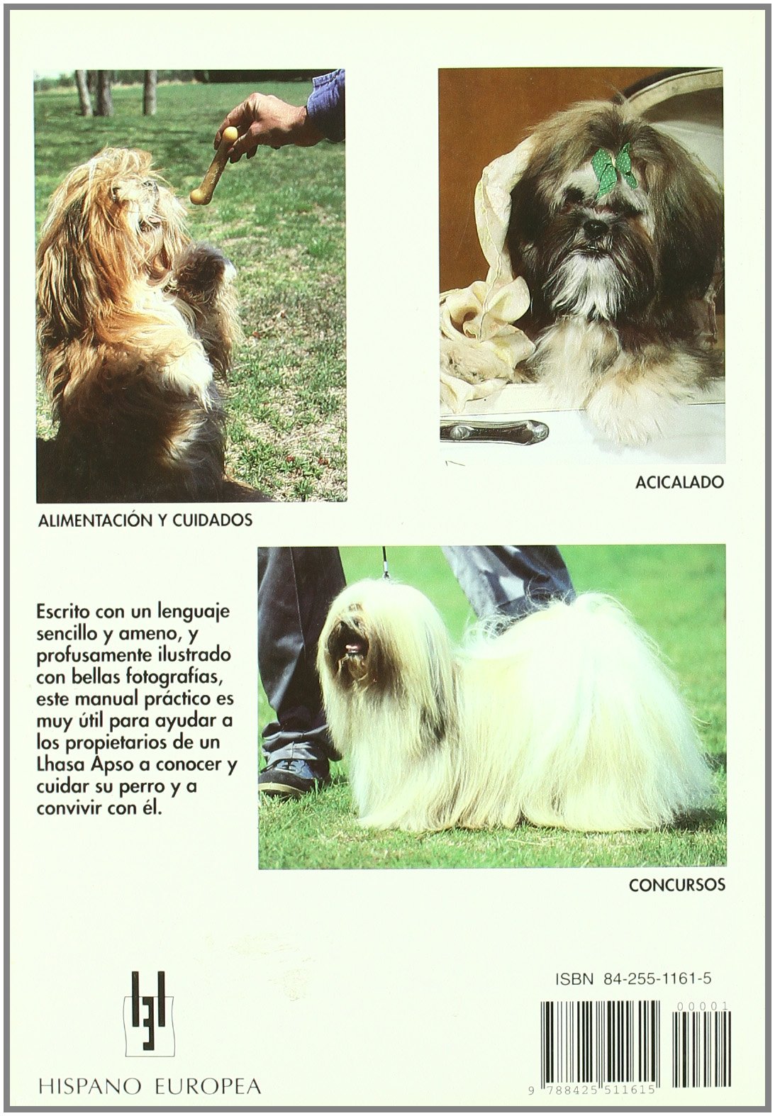 Manual practico del Lhasa Apso/ Guide to Owning a Lhasa Apso (Animales De  Compania/ Companion Animals) (Spanish Edition): Jeniffer Zeppi:  9788425511615: ...