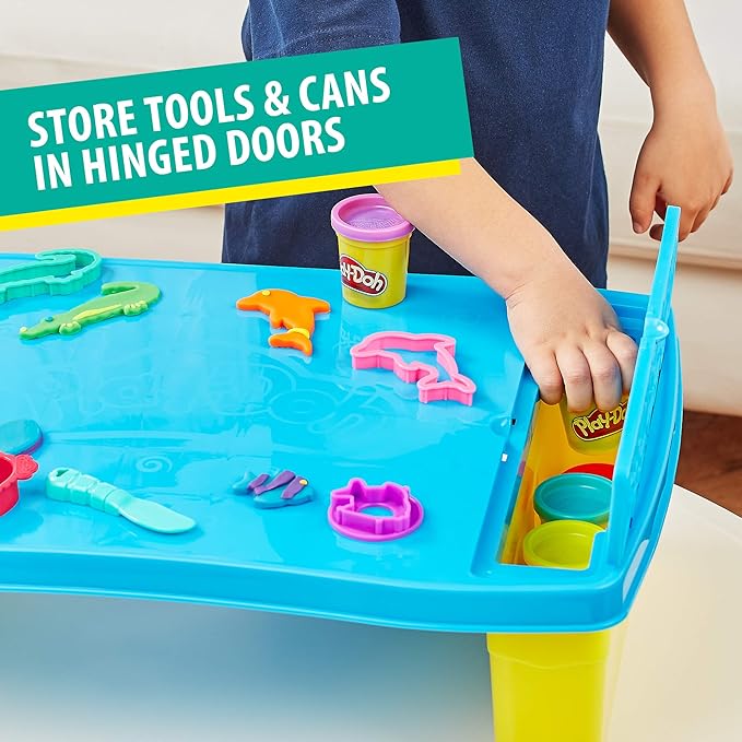 play doh storage table