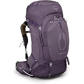 Osprey Aura AG 65L Women's Backpacking Backpack, Purple WM-L | hiking pack, camping gear, overnight trail pack, Purple color, WM-L size
