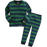 VAENAIT BABY 12M-12Y Kids Boys Girls Unisex Toddler Colorful Stripe/Simple Holiday Sleepwear Pajama 2pcs Set
