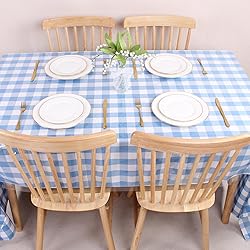 Kesfey Clear Plastic Table Cover Protector 54 x 54