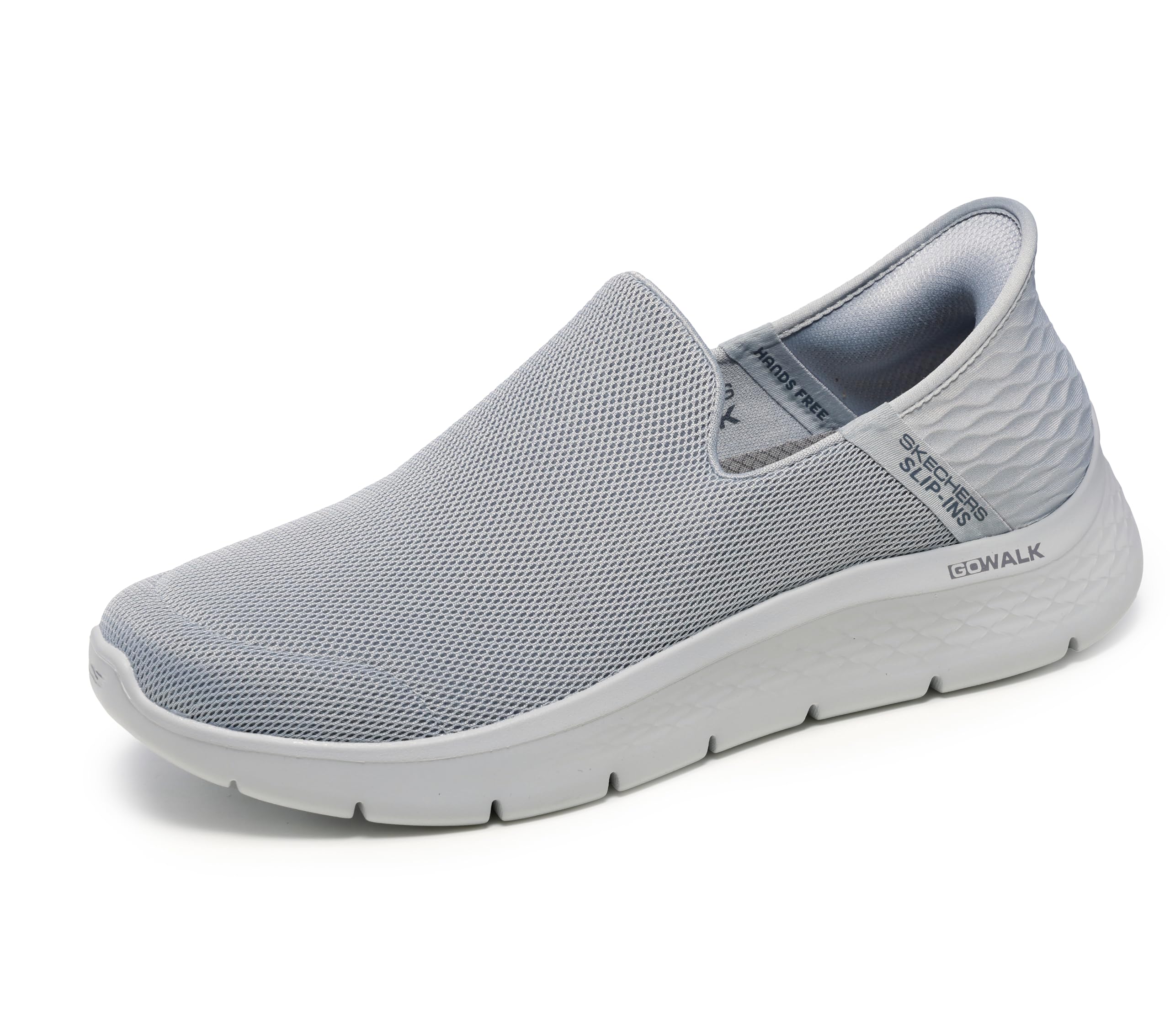 Skechers Men's Go Walk Flex No Hands Hands Free Slip-Ins Sneaker, Light Gray, 11 Image