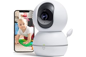 Geeni Smart Home Pet and Baby Monitor with Camera, 1080p Wireless WiFi Camera with Motion and Sound Alert, Compatible with Al
