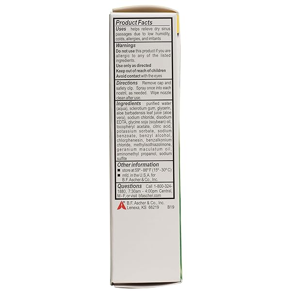 AYR SALINE NASAL GEL NO-DRIP SINUS SPRAY WITH SOOTHING ALOE VERA, 0.75 FL OZ SPRAY BOTTLE, (PACK OF 1)