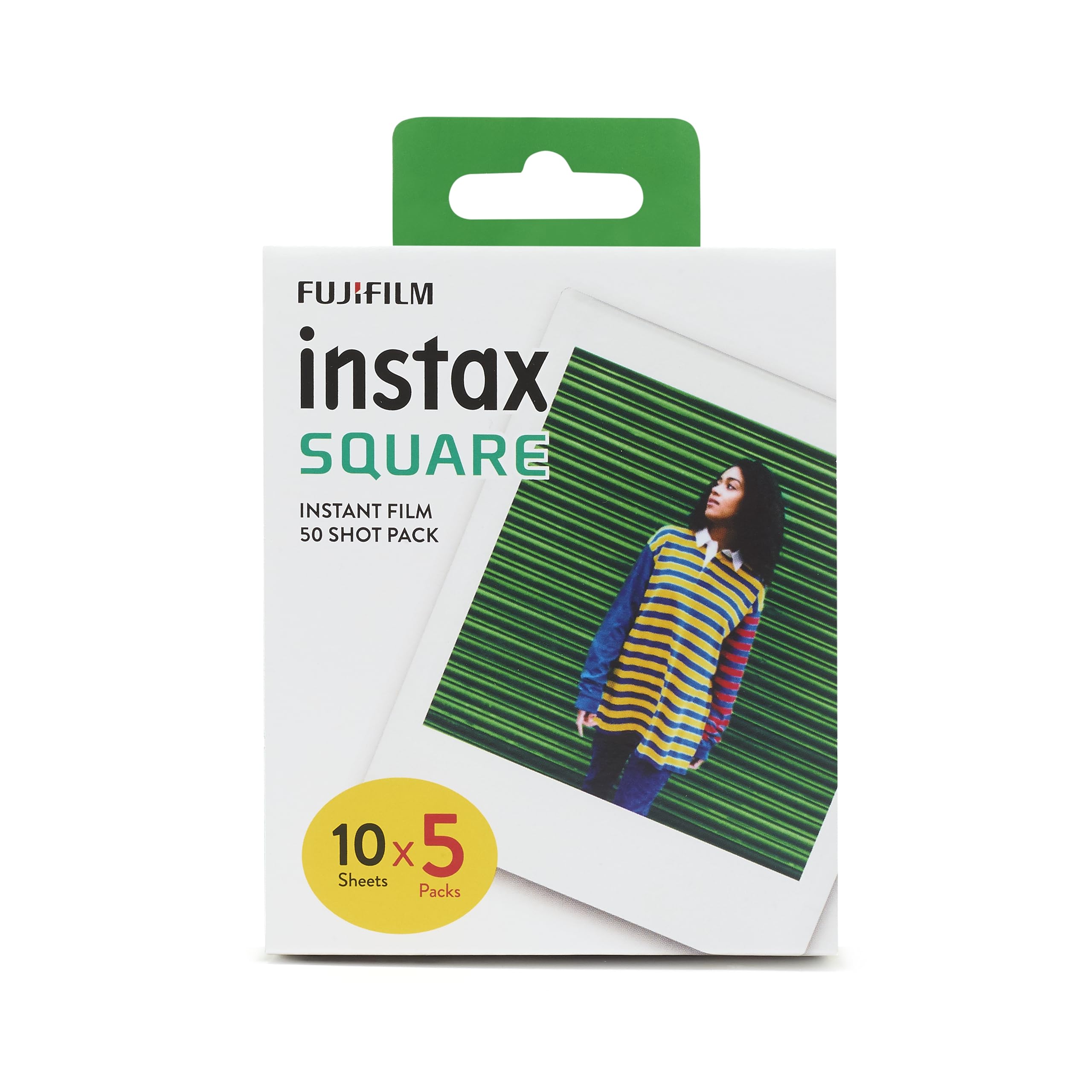 instax SQUARE instant Film 50 shot pack, white Border, suitable for all instax SQUARE cameras and printers
