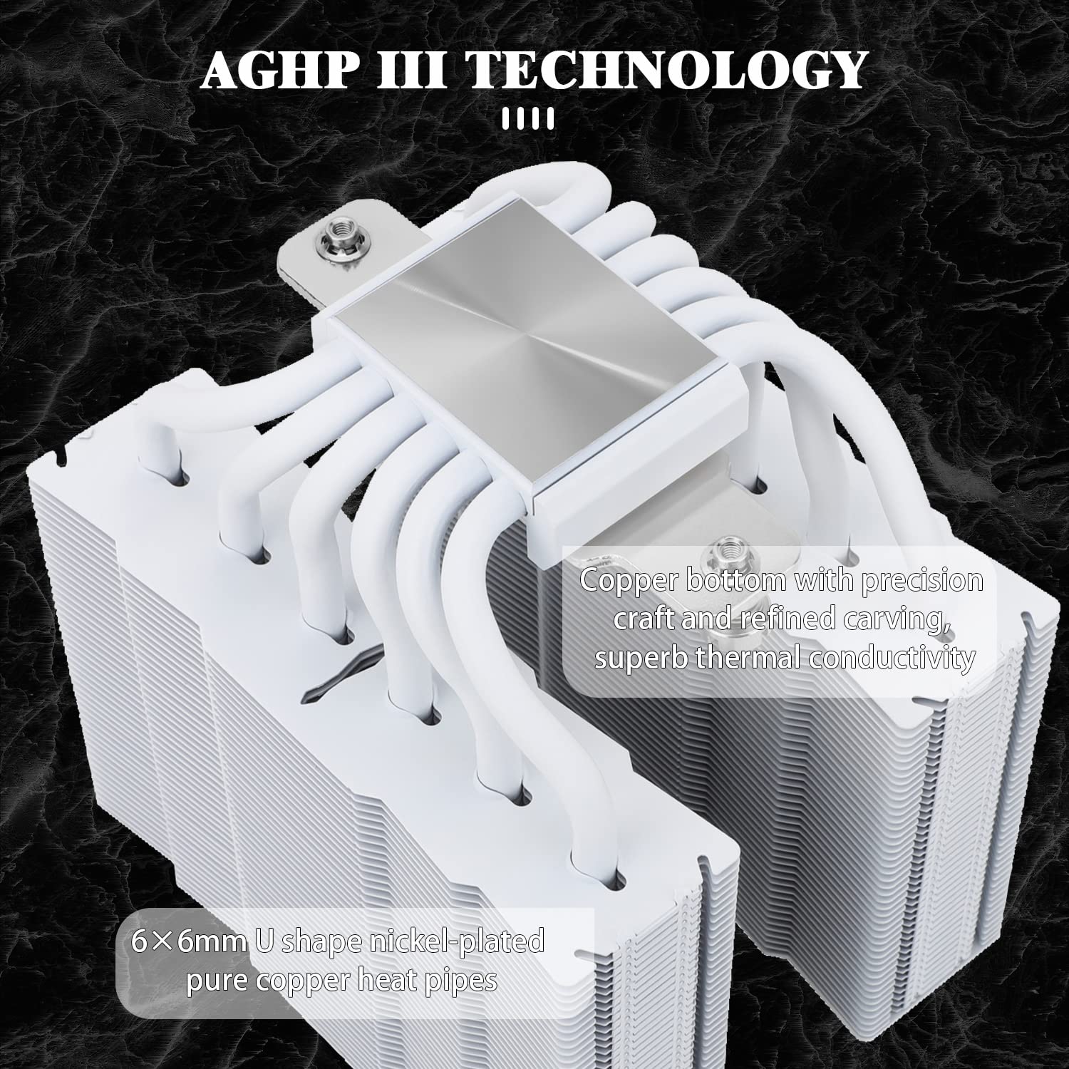 Thermalright Silver Soul 135 White Dual Tower CPU Air Cooler, 6x6mm Heat Pipes, TL-D12PRO-W PWM Fan, Aluminium Heatsink Cover, AGHP Technology, for AMD AM4/Intel 1700/1150/1151/1200/2011/2066/AM5