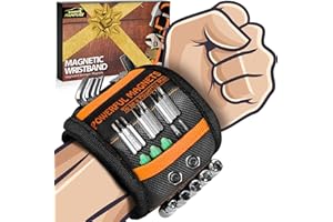 HANPURE Tools Gifts for Men Stocking Stuffers Christmas - Magnetic Wristband for Holding Screws Wrist Magnet Tool Belt Holder Cool Gadgets for Men Birthday Gifts for Dad Father Women Adults Mens Gift Ideas