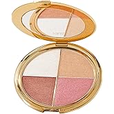 tarte glow wardrobe highlighting eye &amp; cheek palette &ndash; Highlighter, Blush, Bronze &amp; Eyeshadow All-in-One Face &amp; Eye Viral Makeup for Everday Radiant Blendable Glow, Vegan &amp; Cruelty Free, full size