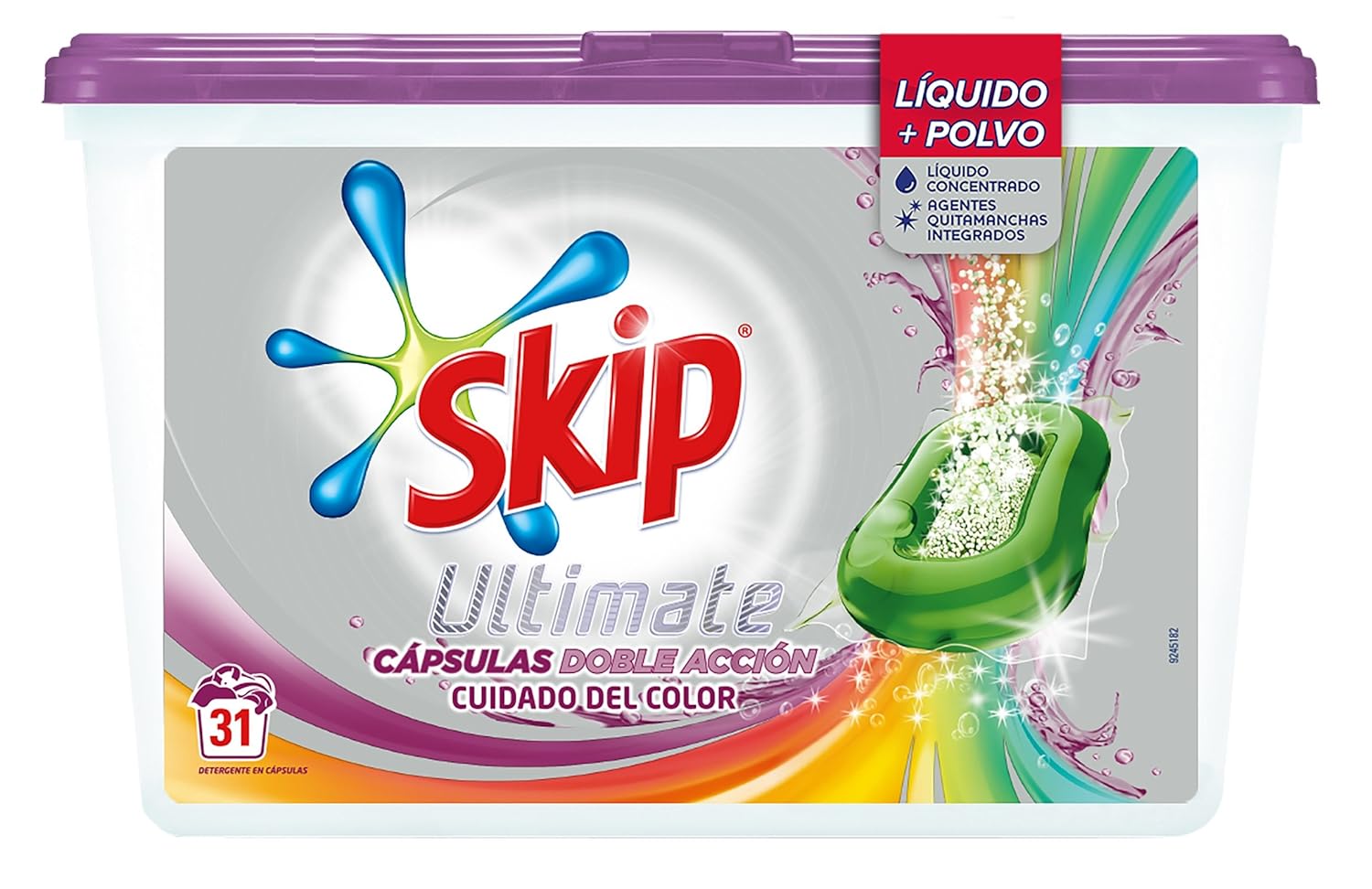 Skip Ultimate Doble Acción Color Detergente Cápsulas - 31 ...