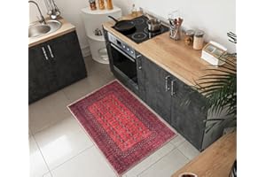 Keen Home Design 2x3 Rug - Machine Washable Entry Rug with Non-Slip Backing, Ideal for Enteryway, Kitchen, Bathroom, Laundry Room - Vintage, Easy Clean, Durable, Low Pile Rug - (2' x 3')