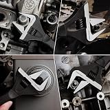 DURATECH 10-Inch Adjustable Wrench Wide Jaw 50mm Cr-V Steel SAE/Metric view 7