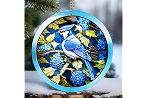 Touber Christmas 2023 Ornament, Christmas Decoration, Holiday Present Idea, Heirloom Keepsake, Round Ceramic, Gift Exchange, Gift Idea, Cardinal